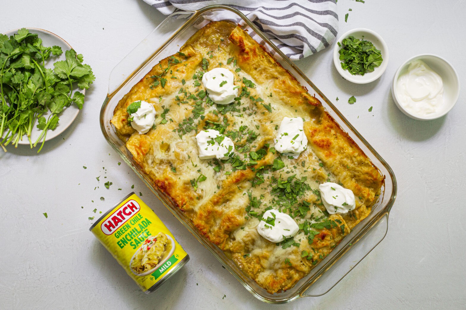 Featured image for post: Green Chile Chicken Enchiladas